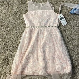 Fancy pink dress for girls, size 16